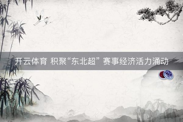 开云体育 积聚“东北超” 赛事经济活力涌动