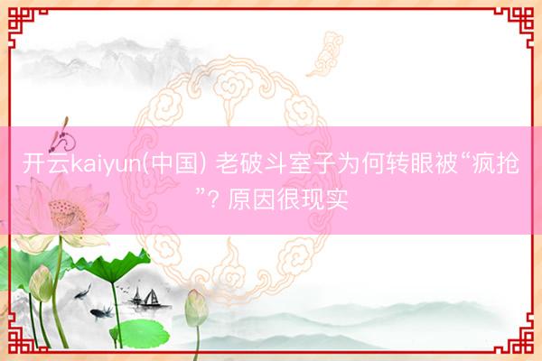 开云kaiyun(中国) 老破斗室子为何转眼被“疯抢”? 原因很现实