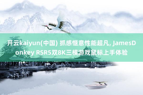 开云kaiyun(中国) 抓感惬意性能超凡， JamesDonkey RSR5双8K三模游戏鼠标上手体验